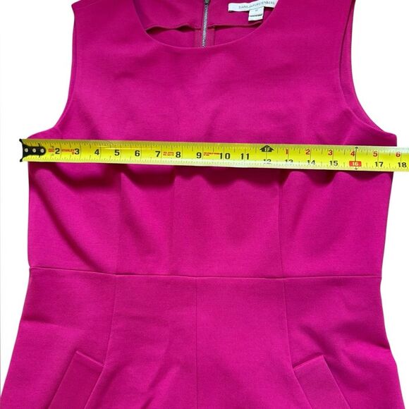 Diane Von Furstenberg Carpreena Dress Mini Gardenia Stretch Womens 12 Pink - Picture 14 of 15